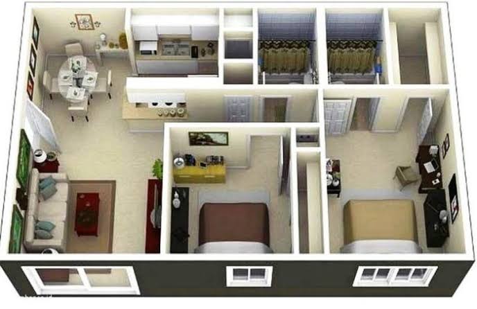 Desain Rumah Minimalis Modern 1 dan 2 Kamar