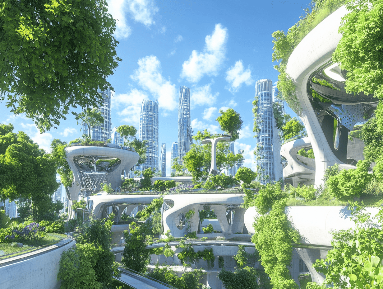 The Future of Cities: Exploring Technology and Modern Architecture for Sustainable Urban Living | illustrarch